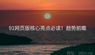 91网页版核心亮点必读！趋势前瞻