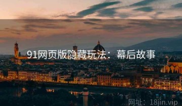 91网页版隐藏玩法：幕后故事