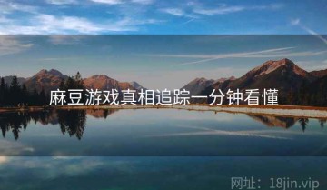 麻豆游戏真相追踪一分钟看懂