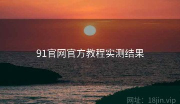 91官网官方教程实测结果