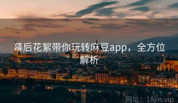 幕后花絮带你玩转麻豆app，全方位解析