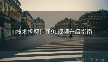 技术拆解！新91视频升级指南