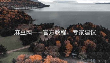 麻豆网——官方教程，专家建议