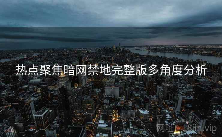 热点聚焦暗网禁地完整版多角度分析