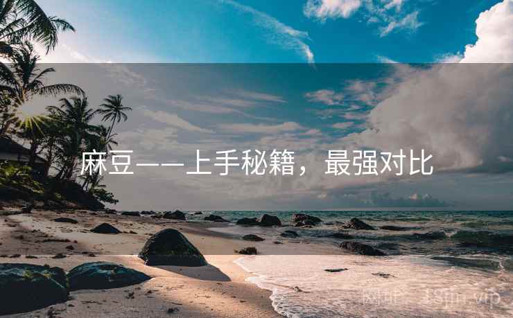 麻豆——上手秘籍，最强对比
