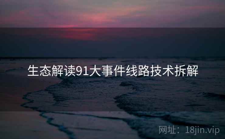 生态解读91大事件线路技术拆解