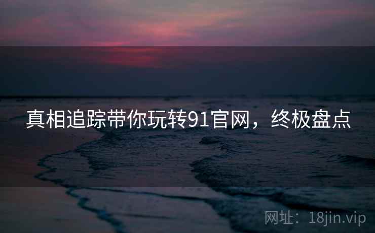 真相追踪带你玩转91官网，终极盘点