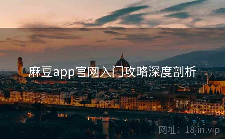 麻豆app官网入门攻略深度剖析
