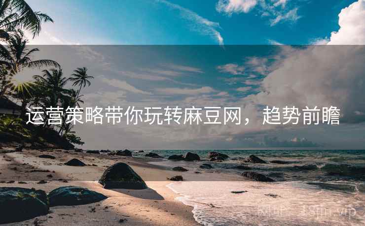 运营策略带你玩转麻豆网，趋势前瞻
