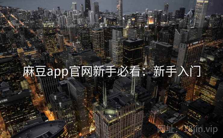 麻豆app官网新手必看：新手入门